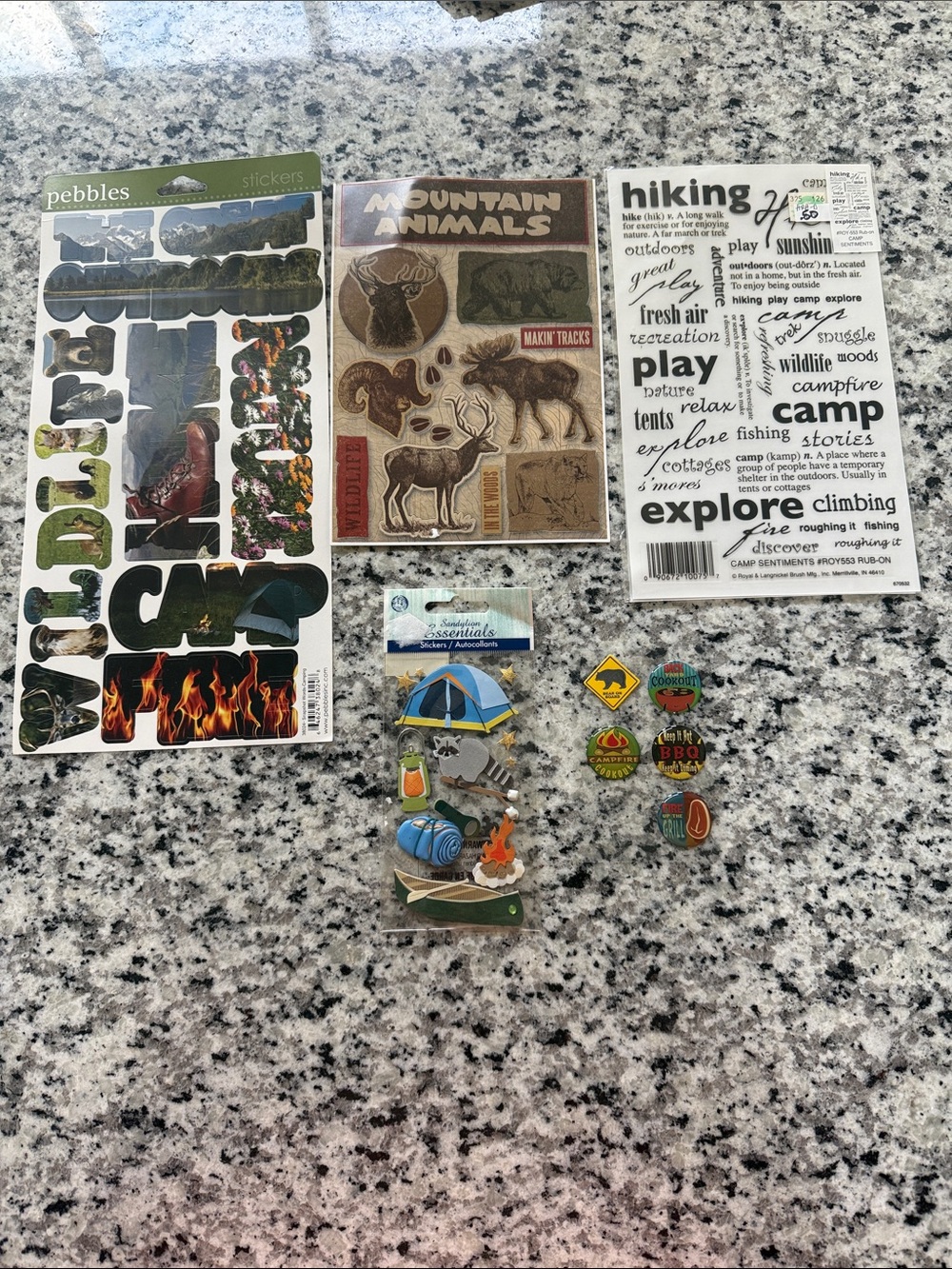 Outdoor Camping Sticker Lot